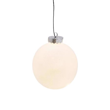 LED Warm White 5 In. Ornament Hanging Decor